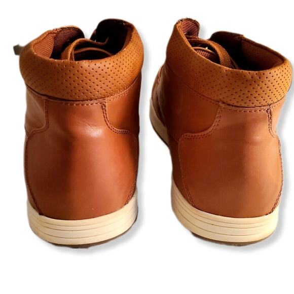 Men Brown Leather Chukka Ankle Boots 10.5 Fall Classic Preppy Casual Outdoors - Picture 5 of 13